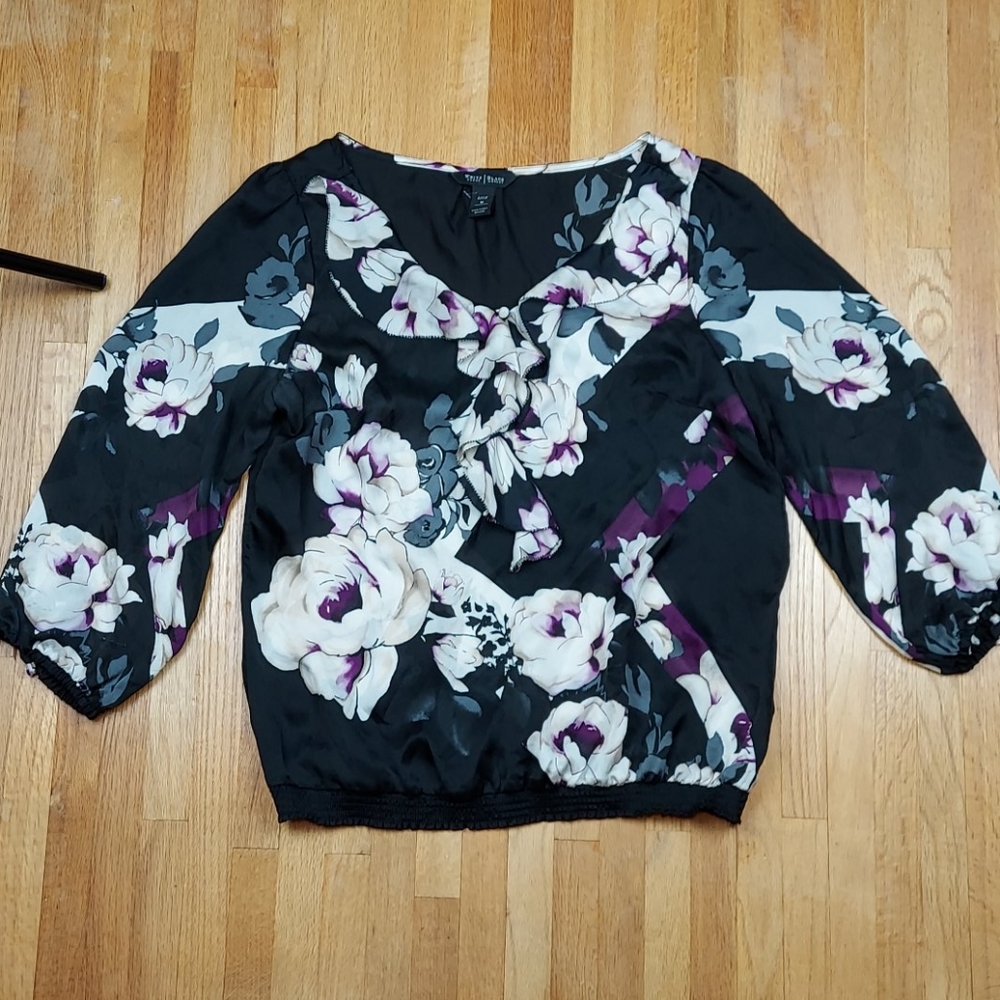 White House Black Market Silk Blouse
